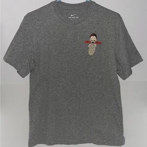 Nike Mens Size Medium Sole Food Los Zapatos Mas Frescos Gray T Shirt Graphic